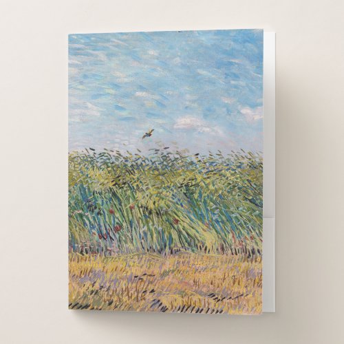 Vincent van Gogh _ Wheat Field with a Lark Pocket Folder