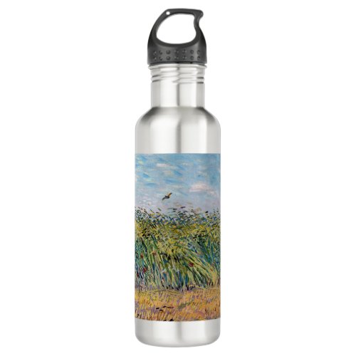 Vincent van Gogh _ Wheat Field with a Lark Stainless Steel Water Bottle