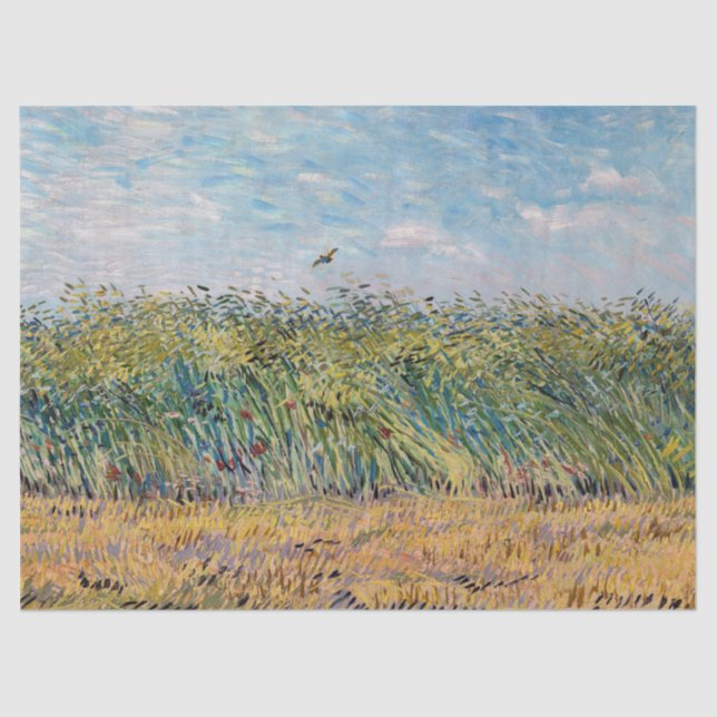 Vincent van Gogh - Wheat Field with a Lark Tissue Paper (Front)