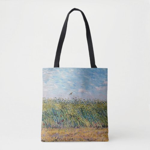 Vincent van Gogh _ Wheat Field with a Lark Tote Bag