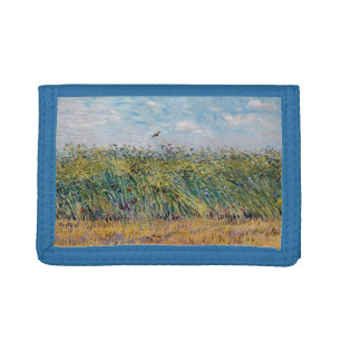 Vincent van Gogh - Wheat Field with a Lark Tri-fold Wallet