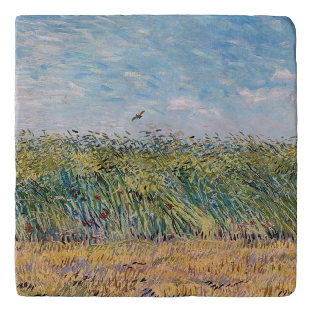Vincent van Gogh - Wheat Field with a Lark Trivet (Front)