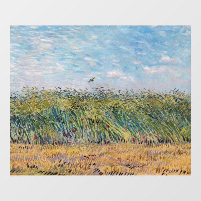 Vincent van Gogh - Wheat Field with a Lark Window Cling (Sheet)