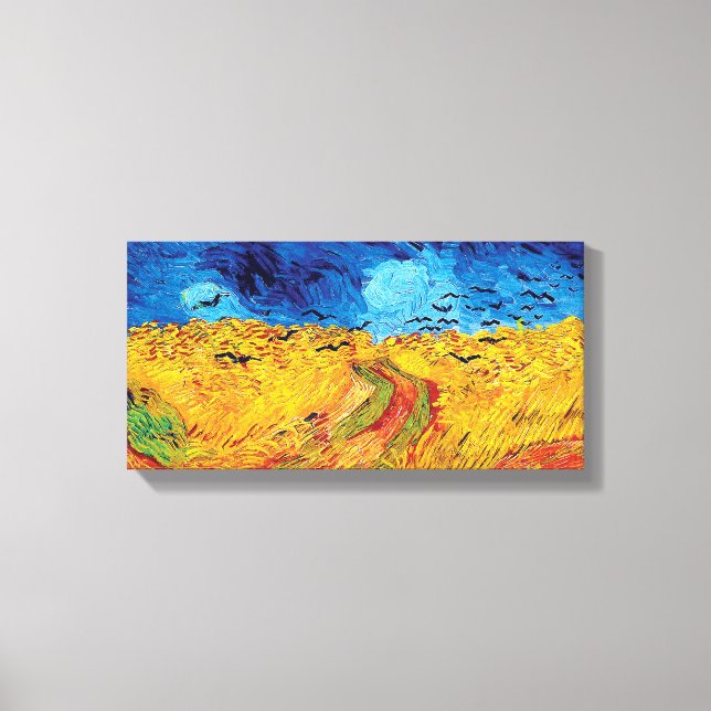 Vincent Van Gogh - Wheat Field with Black Crows Canvas Print (Front)
