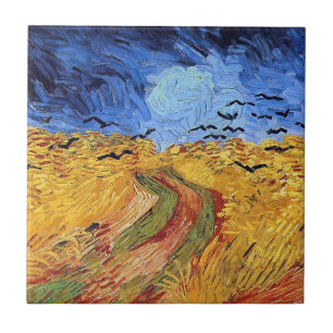 Vincent Van Gogh - Wheat Field with Black Crows Ceramic Tile