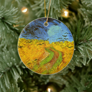 Vincent van Gogh Wheat Field with Crows Ceramic Ornament