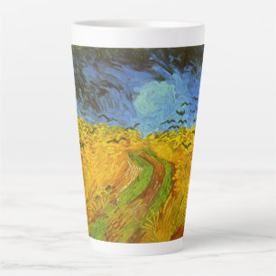 Vincent van Gogh Wheat Field with Crows Latte Mug