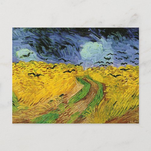 Vincent Van Gogh Wheat Field with Crows Postcard