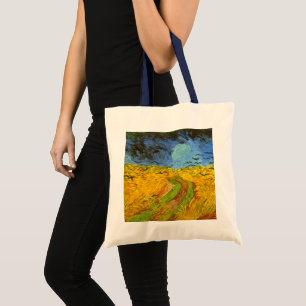 Vincent van Gogh Wheat Field with Crows Tote Bag