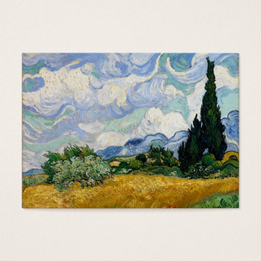 Vincent Van Gogh Wheat Field With Cypresses (Front)