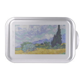 Vincent Van Gogh - Wheat Field with Cypresses Cake Pan