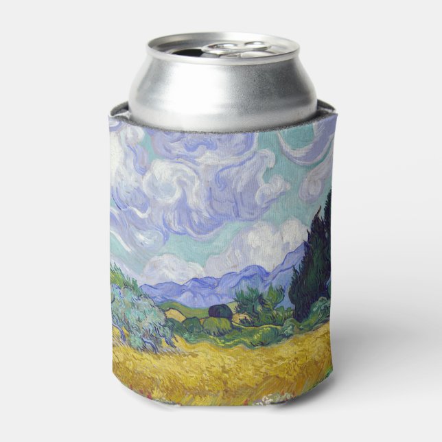 Vincent Van Gogh - Wheat Field with Cypresses Can Cooler (Can Front)