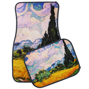 Vincent Van Gogh Wheat Field with Cypresses Car Floor Mat