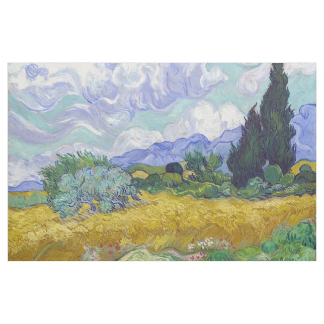 Vincent Van Gogh - Wheat Field with Cypresses Fabric (Yard)