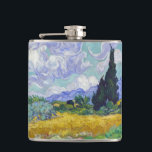 Vincent Van Gogh - Wheat Field with Cypresses Flask<br><div class="desc">Wheat Field with Cypresses / Champ de ble avec cypres - Vincent Van Gogh,  September 1889</div>