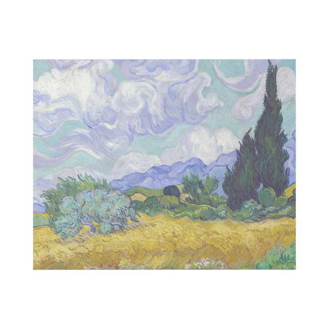 Vincent Van Gogh - Wheat Field with Cypresses Gallery Wrap (Front)