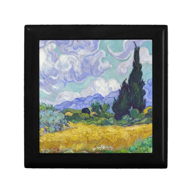 Vincent Van Gogh - Wheat Field with Cypresses Gift Box (Front)