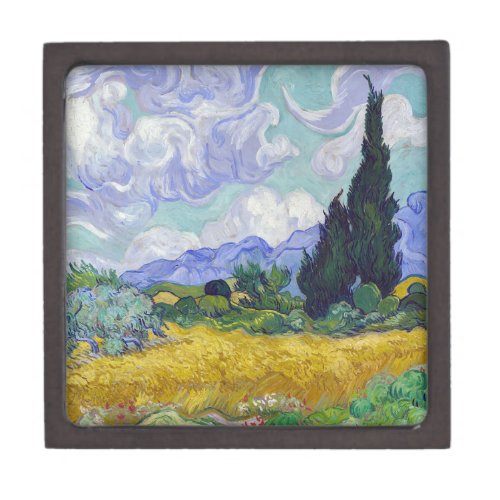 Vincent Van Gogh _ Wheat Field with Cypresses Gift Box