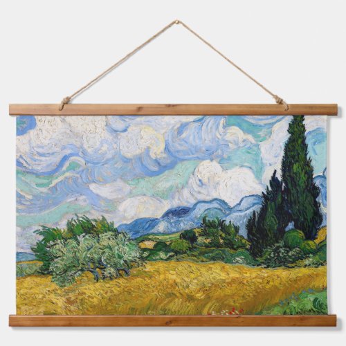 Vincent Van Gogh _ Wheat Field with Cypresses Hanging Tapestry
