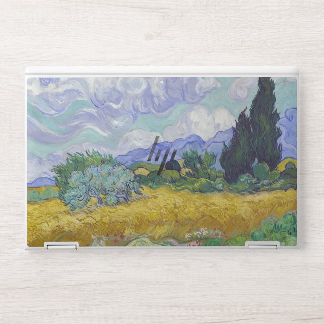 Vincent Van Gogh - Wheat Field with Cypresses HP Laptop Skin (Front)