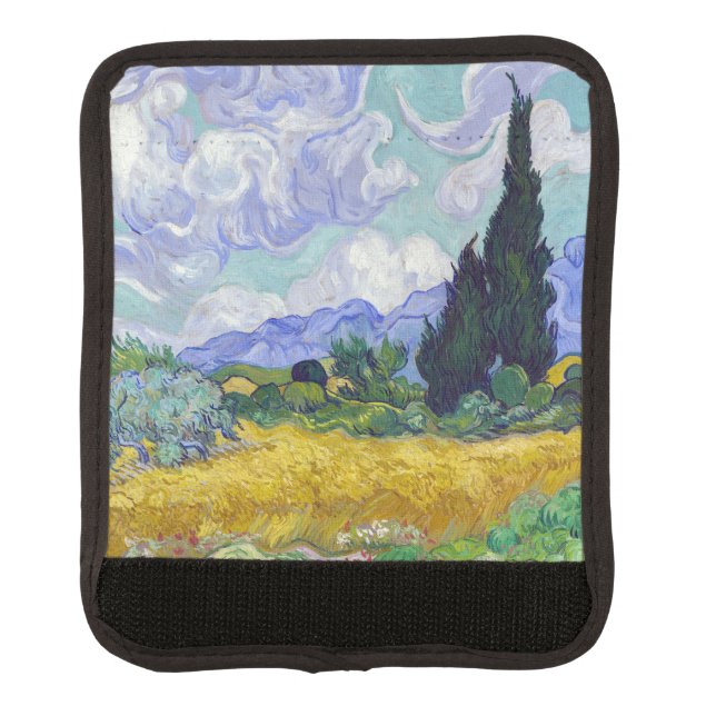 Vincent Van Gogh - Wheat Field with Cypresses Luggage Handle Wrap (Front)