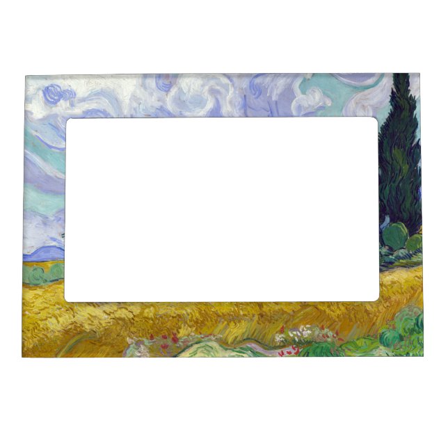 Vincent Van Gogh - Wheat Field with Cypresses Magnetic Frame (Front)