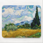 Vincent Van Gogh - Wheat Field with Cypresses Mouse Pad<br><div class="desc">Wheat Field with Cypresses / Champ de ble avec cypres - Vincent Van Gogh,  July 1889</div>