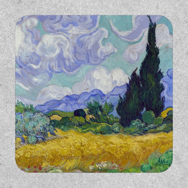 Vincent Van Gogh - Wheat Field with Cypresses Patch (Front)
