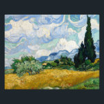 Vincent van Gogh - Wheat Field with Cypresses Photo Print<br><div class="desc">Wheat Field with Cypresses by Vincent van Gogh, 1889. Vincent van Gogh was a Dutch Post-Impressionist painter who is among the most famous and influential figures in the history of Western art. In just over a decade he created approximately 2100 artworks, including around 860 oil paintings, most of them in...</div>