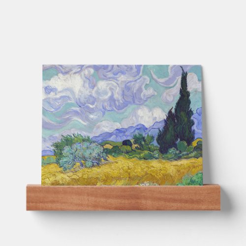 Vincent Van Gogh _ Wheat Field with Cypresses Picture Ledge