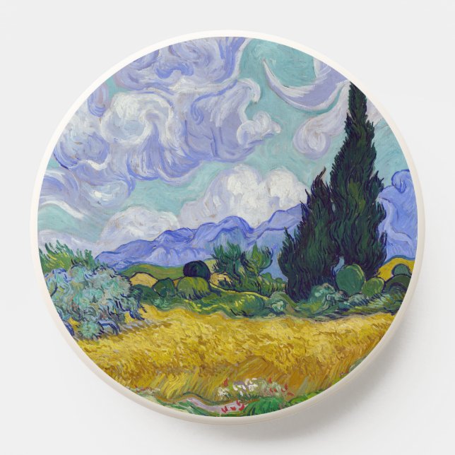 Vincent Van Gogh - Wheat Field with Cypresses PopSocket (Popsocket)