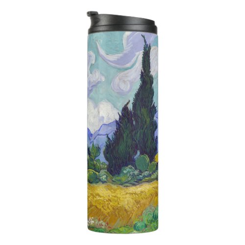 Vincent Van Gogh _ Wheat Field with Cypresses Thermal Tumbler