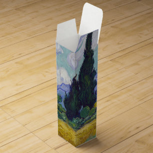 Vincent Van Gogh - Wheat Field with Cypresses Wine Box
