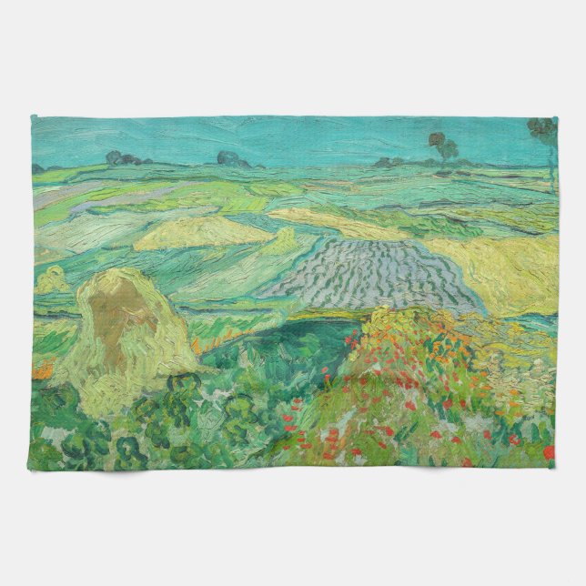 Vincent van Gogh - Wheat Fields near Auvers Kitchen Towel (Horizontal)