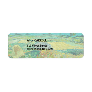Vincent van Gogh - Wheat Fields near Auvers Label