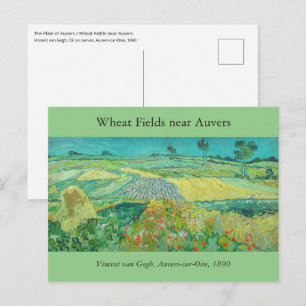 Vincent van Gogh - Wheat Fields near Auvers Postcard