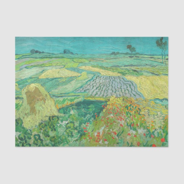 Vincent van Gogh - Wheat Fields near Auvers Tissue Paper (Front)