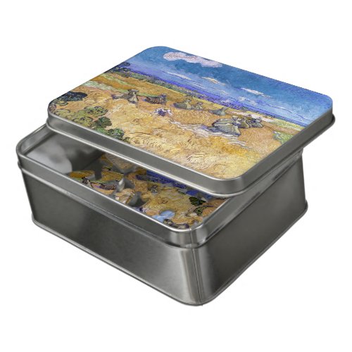 Vincent van Gogh _ Wheat Stacks with Reapers Jigsaw Puzzle