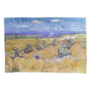 Vincent van Gogh - Wheat Stacks with Reapers Pillow Case
