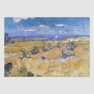 Vincent van Gogh - Wheat Stacks with Reapers Tissue Paper