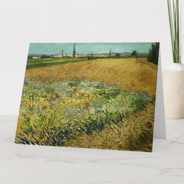 Vincent Van Gogh, Wheatfield, Korenveld Card (Front)