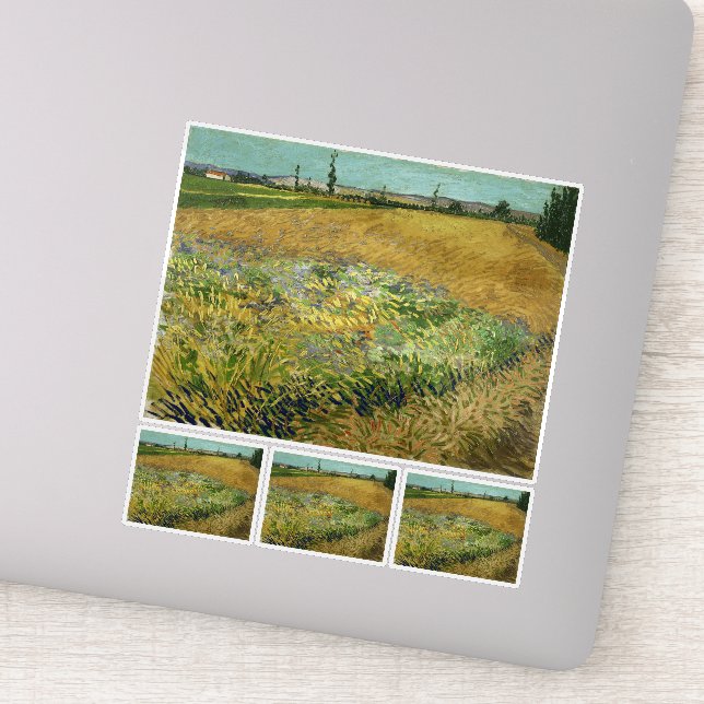 Vincent Van Gogh, Wheatfield, Korenveld Sticker (Detail)