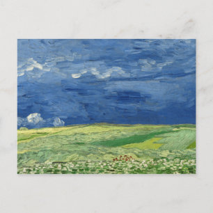 Vincent van Gogh - Wheatfield under Thunderclouds Postcard
