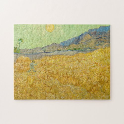 Vincent van Gogh _ Wheatfield with a Reaper Jigsaw Puzzle