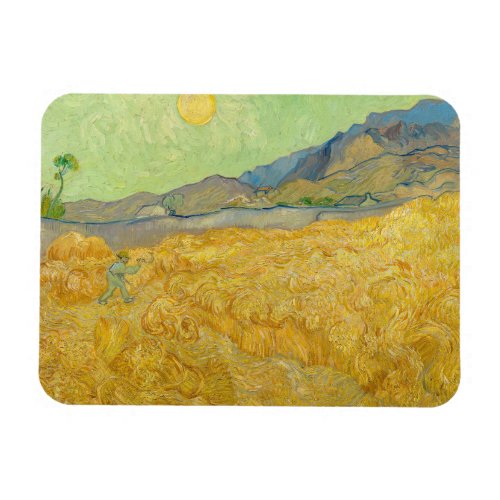 Vincent van Gogh _ Wheatfield with a Reaper Magnet