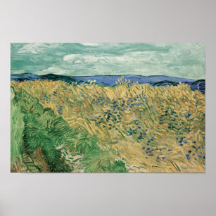 Vincent van Gogh - Wheatfield With Cornflowers Poster