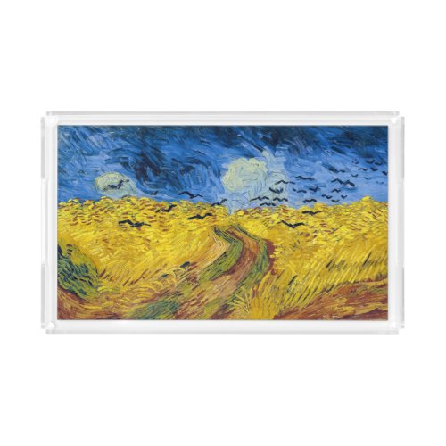 Vincent van Gogh _ Wheatfield with Crows Acrylic Tray
