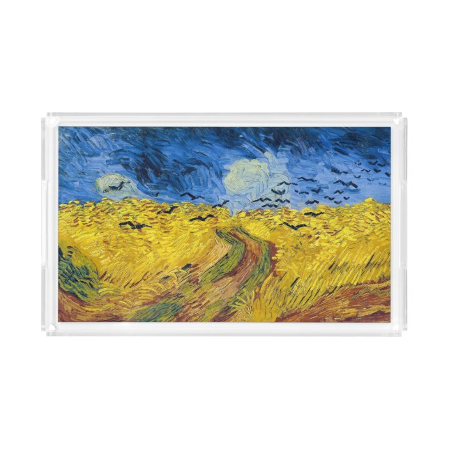 Vincent van Gogh - Wheatfield with Crows Acrylic Tray (Front)
