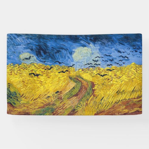 Vincent van Gogh _ Wheatfield with Crows Banner