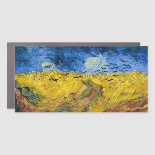 Vincent van Gogh _ Wheatfield with Crows Car Magnet